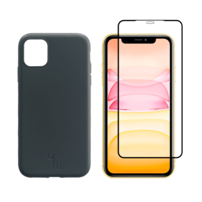 caseym Biodegradable Case and Screen Protector Bundle for Apple iPhone 11