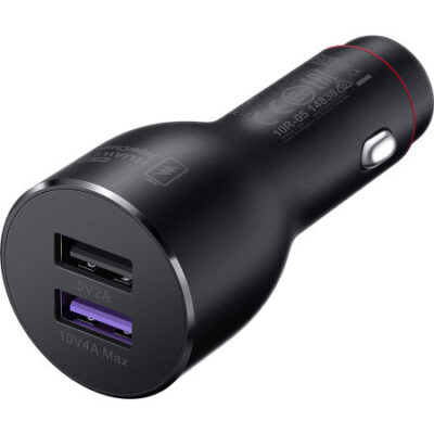 Official Huawei SuperCharge Dual Port Car Charger – Black