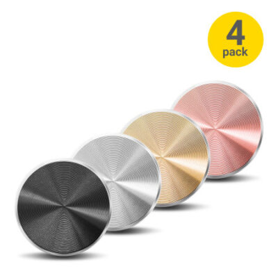 Olixar Coloured Adhesive Metal Plates for Magnetic Car Phone Holders- 4 Pack
