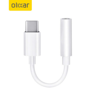 Olixar USB-C To 3.5mm Audio Headphone Adapter – White