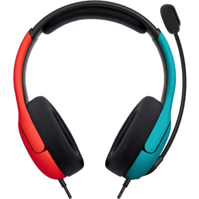 PDP Nintendo Switch OLED Wired Headset – Blue / Red