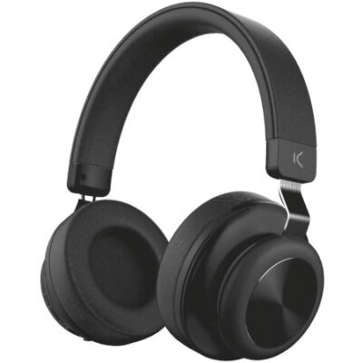 Ksix Retro Wireless On-Ear Cushioned Headphones – Black