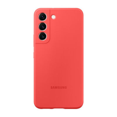 Official Samsung Silicone Cover Coral Case – For Samsung Galaxy S22 Plus