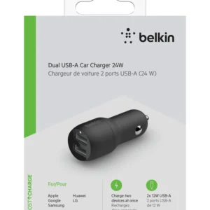 Belkin Boost Charge 24W Dual USB-A Car Charger - Image 5