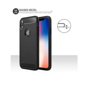 Olixar Sentinel iPhone XR Case and Glass Screen Protector - Black - Image 3