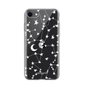 LoveCases iPhone 7 / 8 Gel Case - White Stars And Moons - Image 4