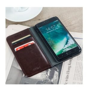 Olixar XTome Leather-Style iPhone 8 / 7 Book Case - Brown - Image 4