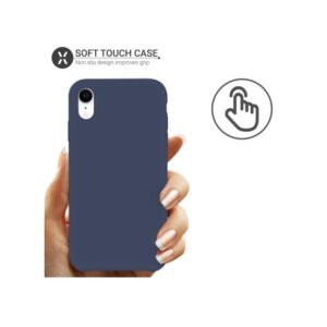 Olixar iPhone XR Soft Silicone Case - Midnight Blue - Image 4
