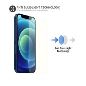 Olixar iPhone 12 mini Anti-Blue Light Tempered Glass Screen Protector - Image 4