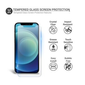 Olixar iPhone 12 mini Anti-Blue Light Tempered Glass Screen Protector - Image 3