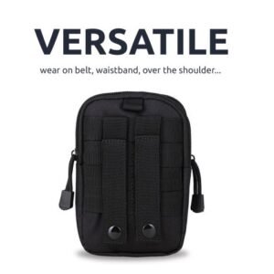 Olixar Tactical EDC Multipurpose Universal Travel Bag with Phone Pouch, Shoulder Strap & Belt Clip - Image 4