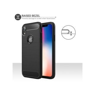 Olixar Sentinel iPhone XR Case and Glass Screen Protector - Black - Image 4