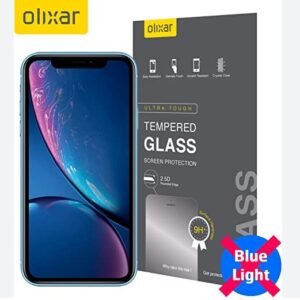Olixar iPhone XR Anti-Blue Ray Tempered Glass Screen Protector - Image 4