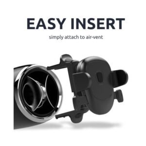 Olixar Smartphone Car Phone Holder For Circular Air Vents - Black - Image 3