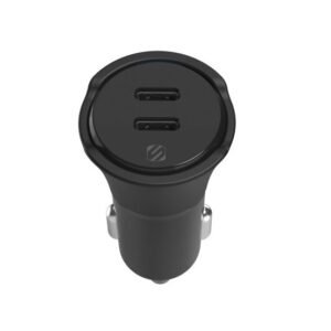 Scosche 40W Dual Fast Charging USB-C PD Car Charger - Black - Image 4