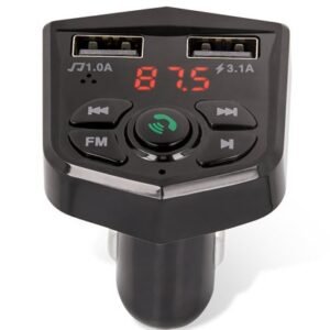 Maxlife Dual Port Wireless FM Transmitter & Handsfree Car Kit - Black - Image 4
