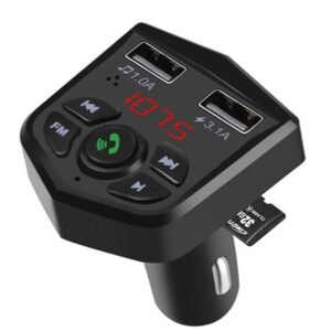 Maxlife Dual Port Wireless FM Transmitter & Handsfree Car Kit - Black - Image 3