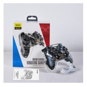 Baseus Motion Sensing Vibrating Transparent Wireless Gamepad - Black - Image 4