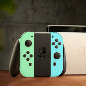 Olixar Silicone Switch OLED Joy-Con Controller Covers - Green / Blue - Image 3