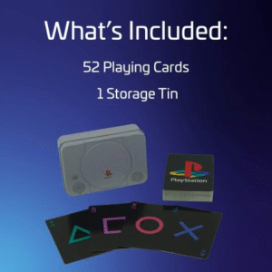 Paladone PlayStation Standard Deck Playing Cards & Console Tin - Image 3