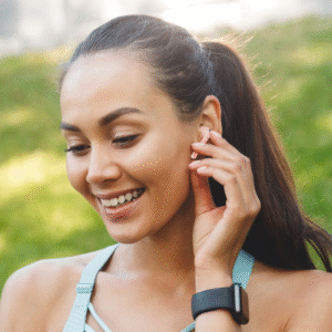 FX True Wireless Earphones With Microphone - Rose Gold - Image 3