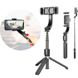 SELFIE STICK WITH GIMBAL STABILIZER AND TRIPOD STAND L08 - Image 1