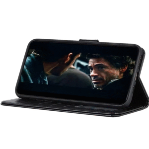 HUAWEI P40 PRO WALLET CASE WITH MAGNETIC CLOSURE - BLACK - Image 3