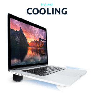 Olixar Adjustable Non-Slip Mushroom Laptop Stand - Black - Image 3