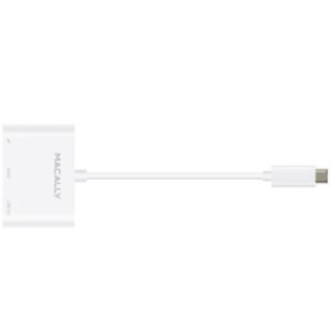 Macally USB-C 3 in 1 Multiport 4K HDMI Adapter - White - Image 3