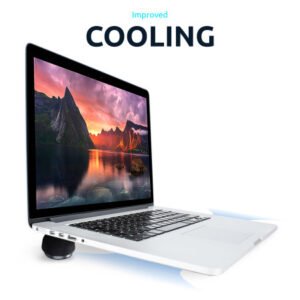 Olixar Adjustable Non-Slip Mushroom Laptop Stand - Black - Image 3