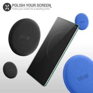 Olixar Microfibre Soft Cleaning Pads - 2 Pack - Black & Blue - Image 3